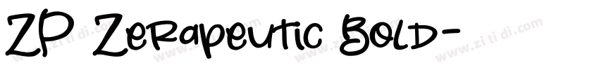 ZP Zerapeutic Bold字体转换